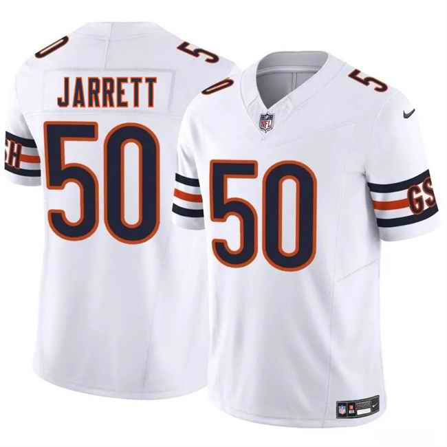 Men's Chicago Bears #50 Grady Jarrett White 2025 F.U.S.E. Vapor Stitched Football Jersey